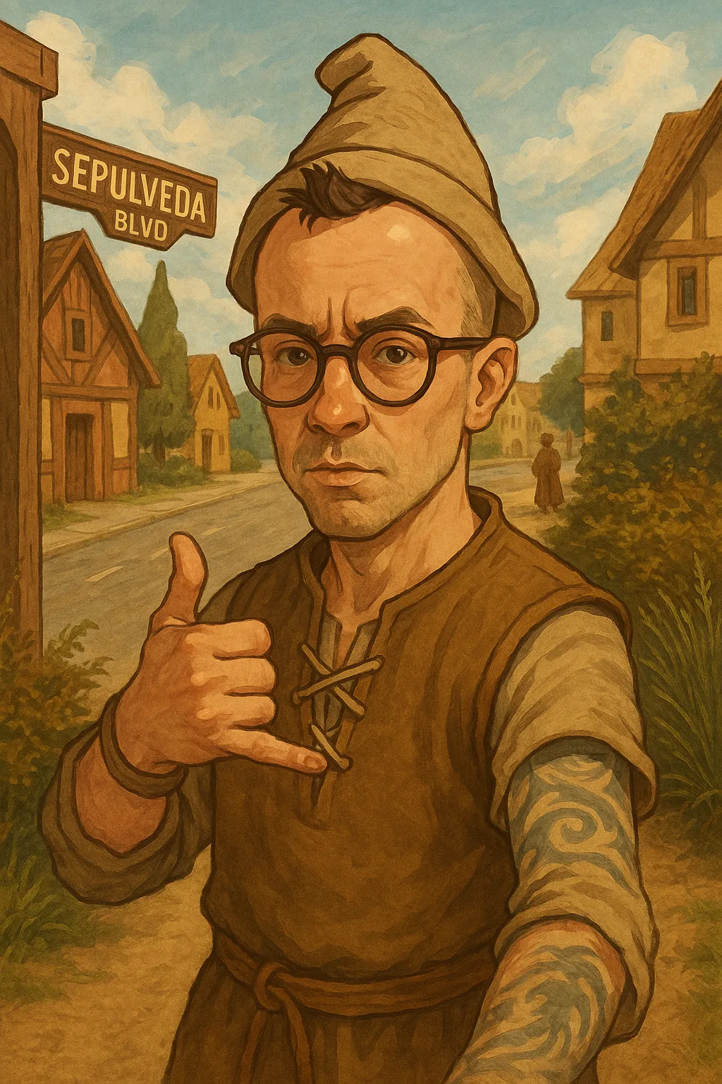 Local villager mural on Sepulveda Blvd