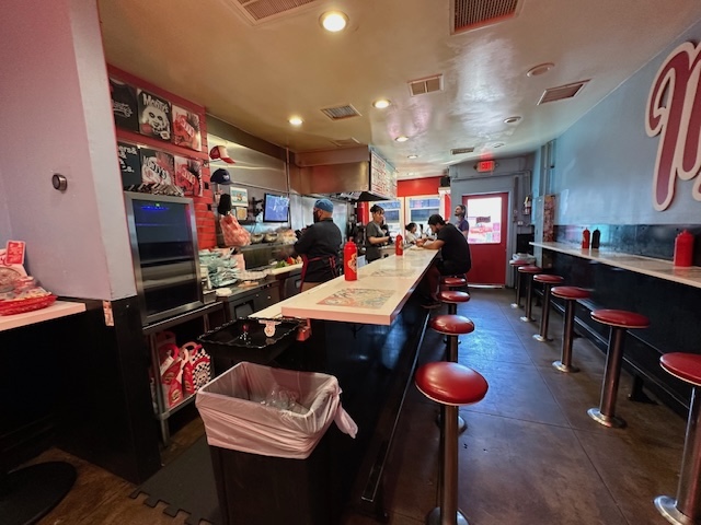 Monty's Good Burger interior dining area