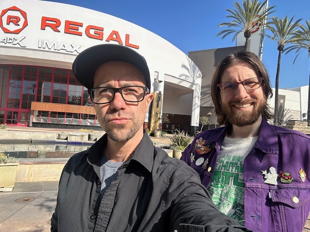 Danny (me) and Chris (friend) outside Regal - Long Beach, CA