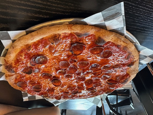 Pepperoni Idiot pizza from Ozzy’s Apizza