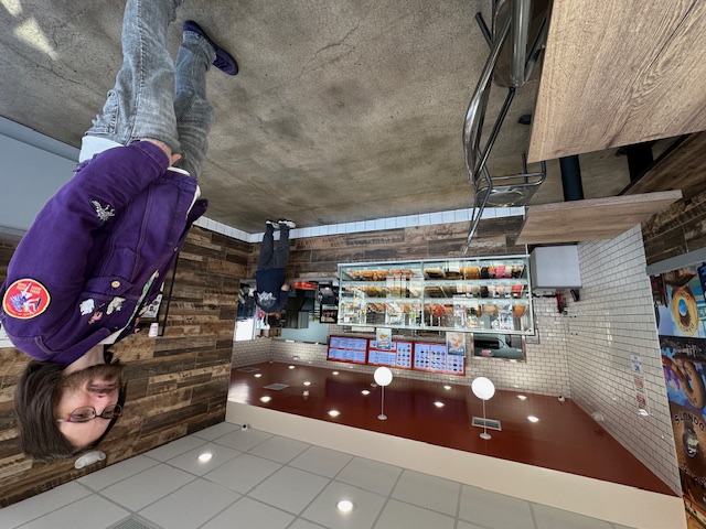 Interior wide shot of Randy’s Donuts
