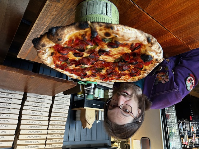 Pepperoni pizza from Two Doughs Pizza in Agoura Hills