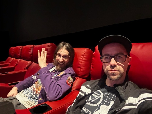 Chris and Daniel at Regal North Hollywood for The Running Man